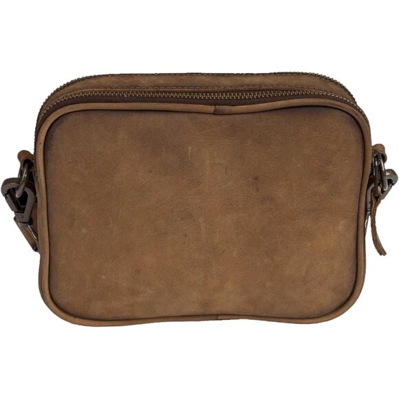 Women’s Leather Crossbody Bag OS with Dual Zips - Picture 4 of 6